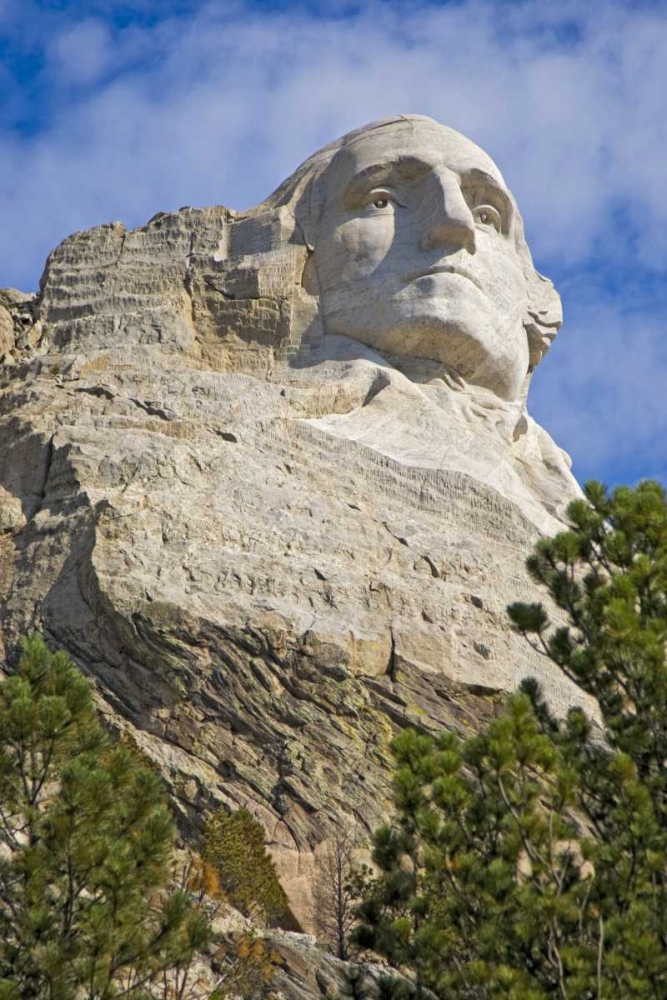 SD, President George Washington at Mount Rushmore art print by Fred Lord for $57.95 CAD
